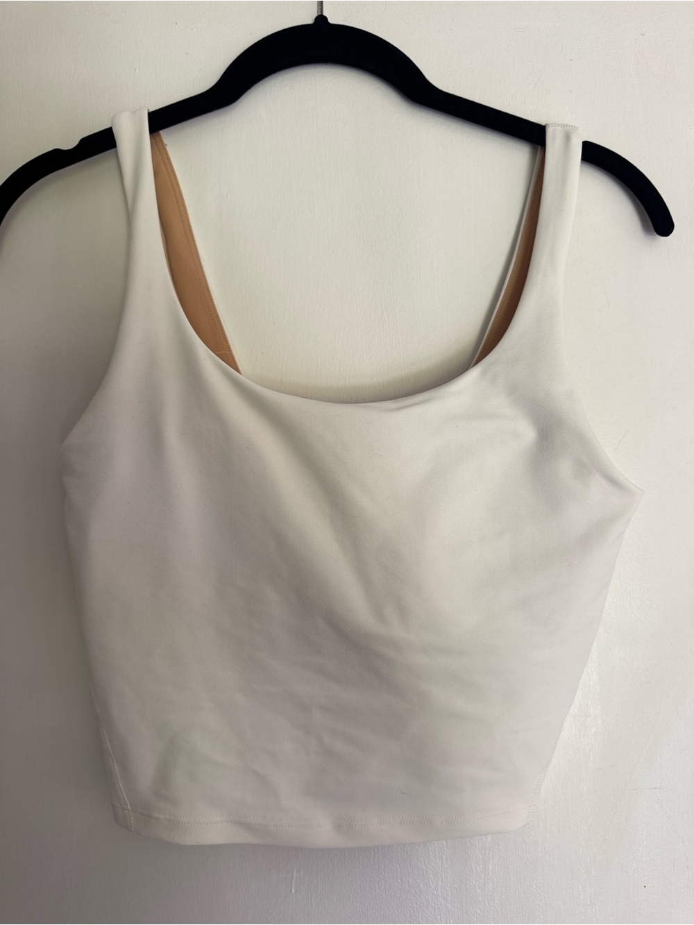 White Highneck Tank Top